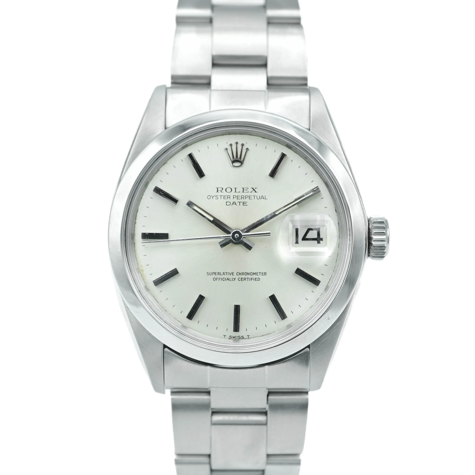 Rolex Oyster Perpetual Date 34 mm / Silver – Oyster