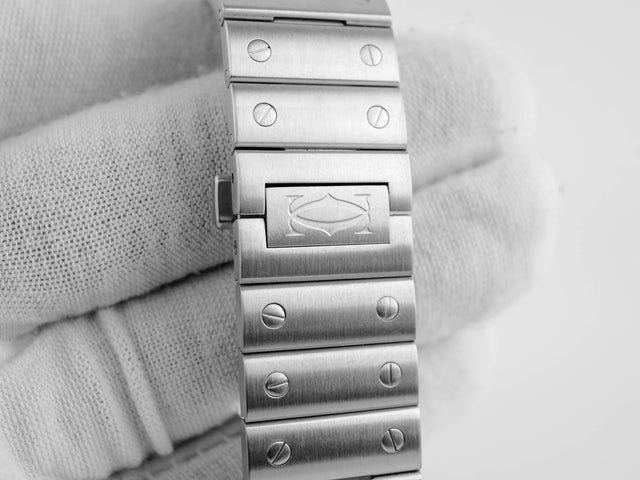 Cartier 39,8 mm Santos Silver Roman – Bild 3