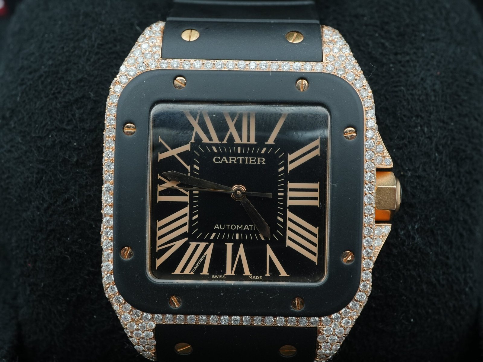 Cartier 41,3 mm Santos 100 Large / Rose Gold – Bild 3