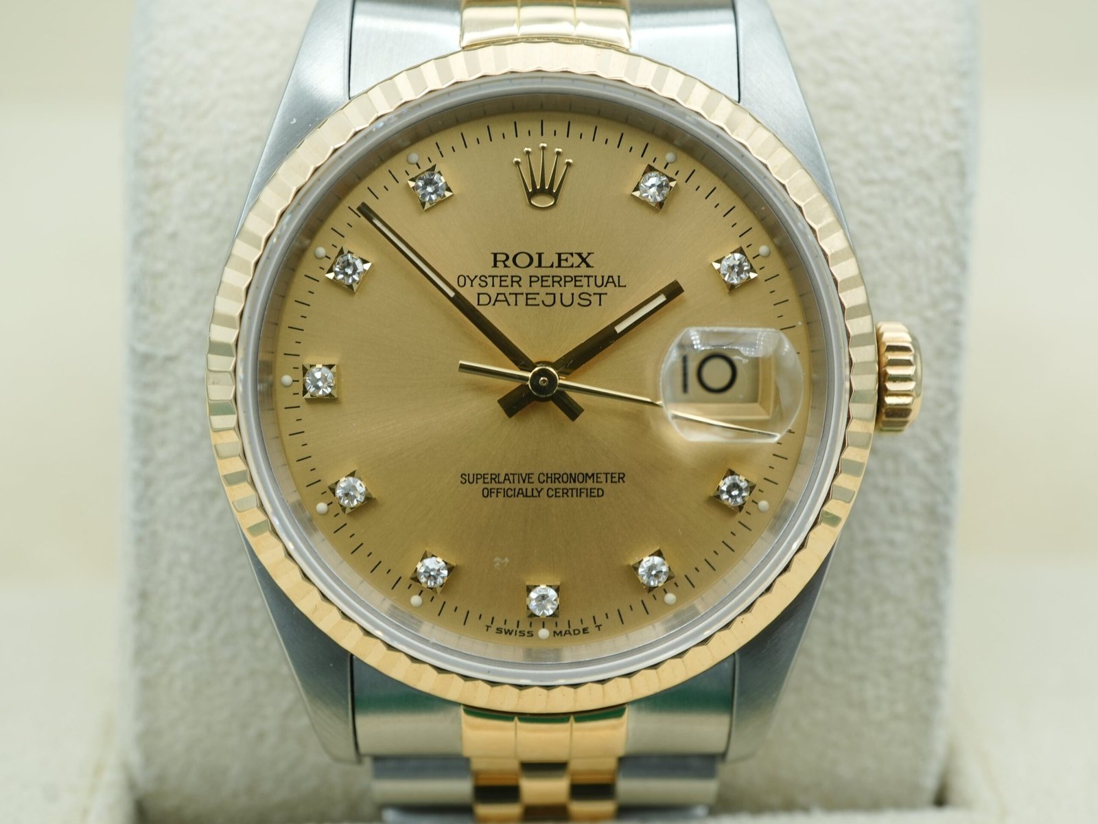 Rolex Datejust 36 mm / Champagne Diamond – Jubilee – Bild 3