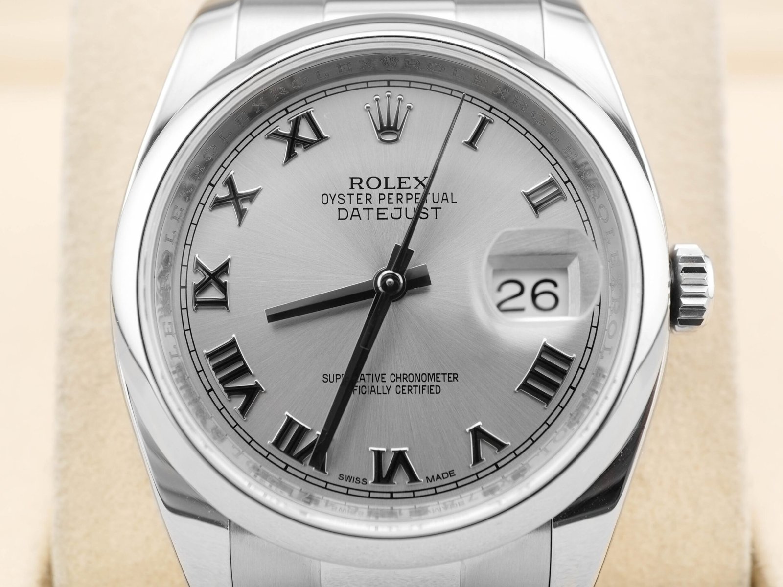 Rolex Datejust 36 mm / Rhodium Grey – Oyster – Bild 3