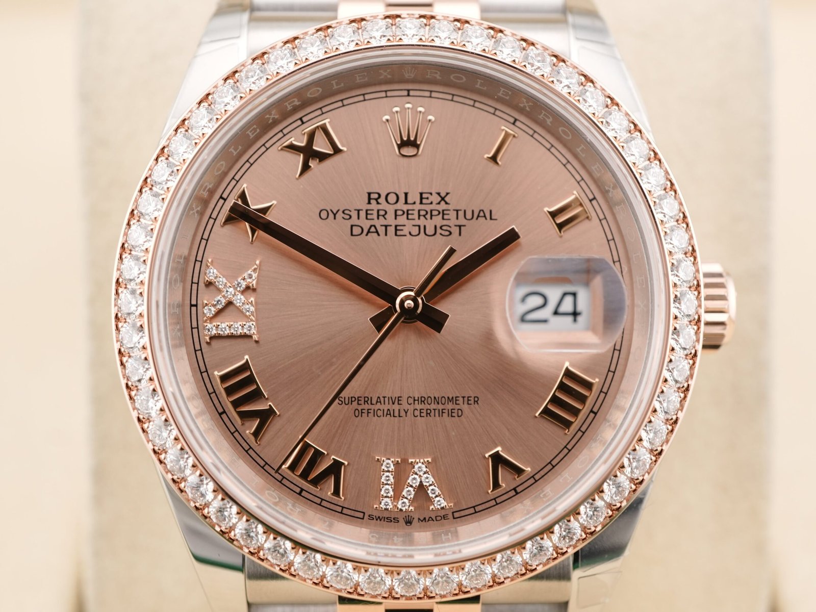 Rolex Datejust 36 mm / Rose Roman – Jubilee – Bild 3