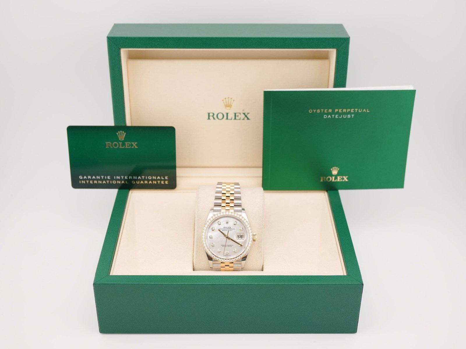 Rolex Datejust 36 mm / White MOP Diamond – Jubilee – Bild 2