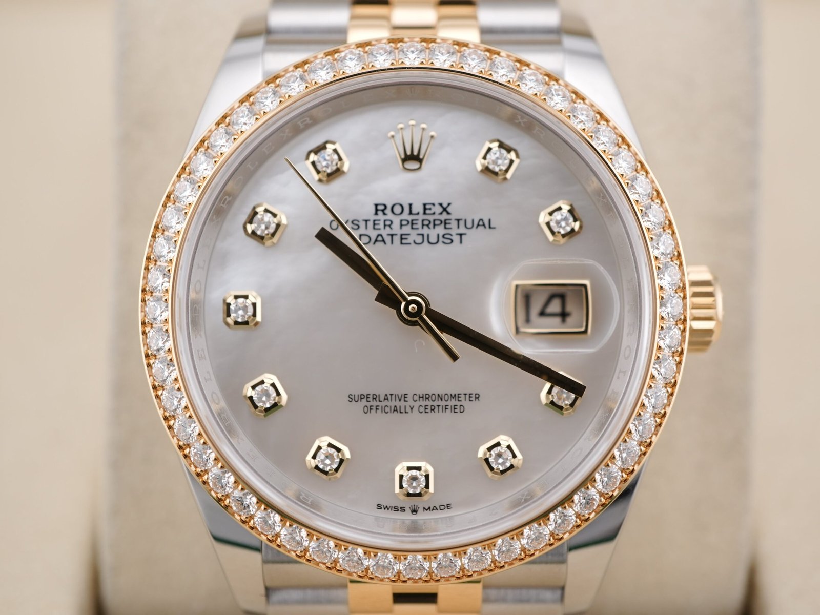 Rolex Datejust 36 mm / White MOP Diamond – Jubilee – Bild 3
