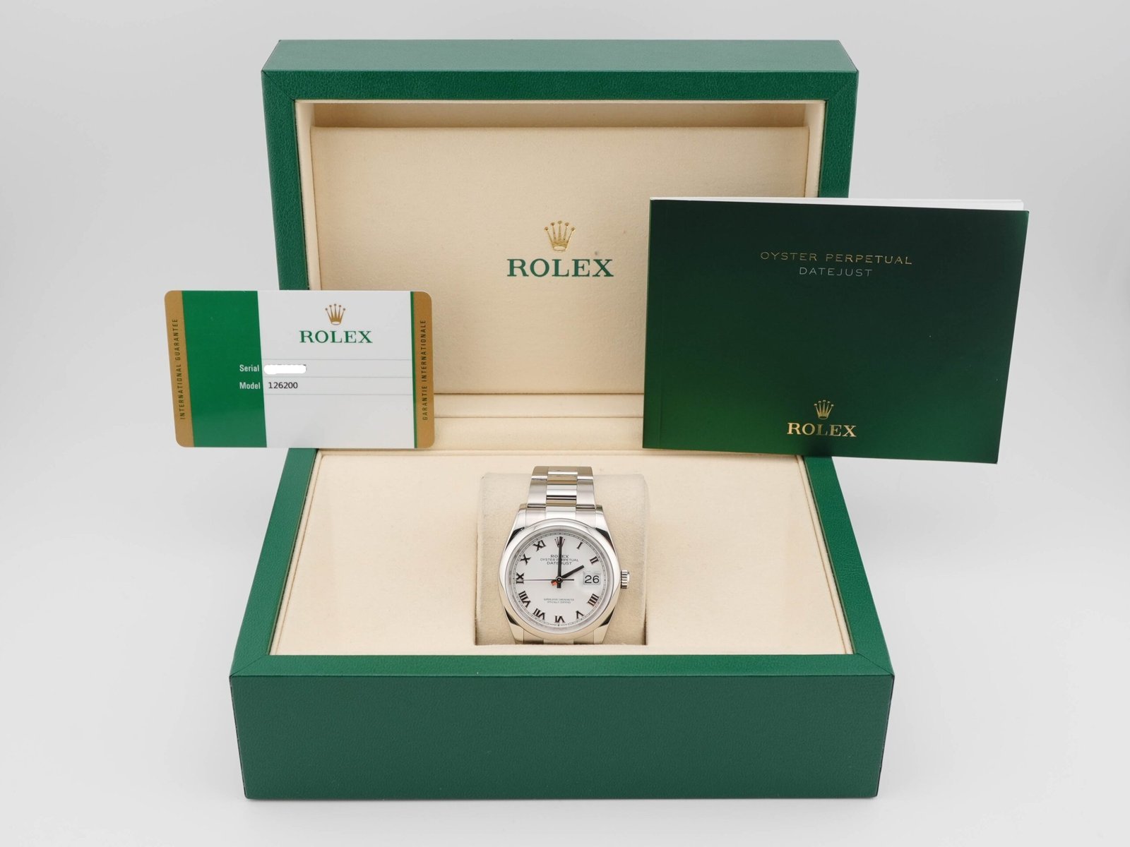 Rolex Datejust 36 mm / White Roman – Oyster – Bild 2