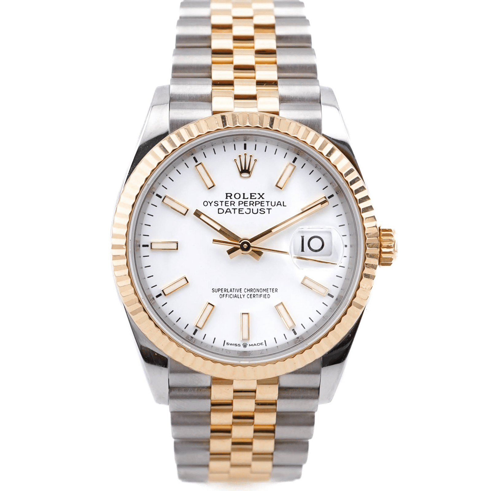Rolex Datejust 36 mm / White – Jubilee
