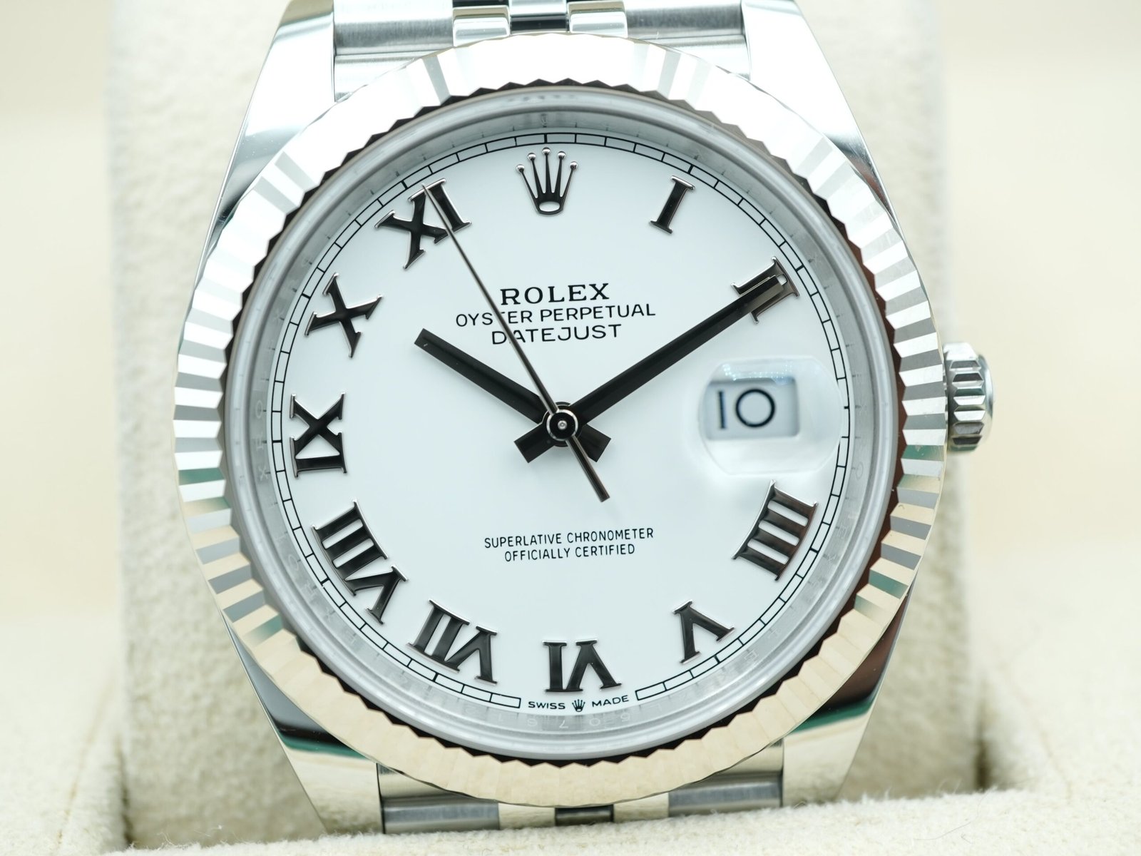 Rolex Datejust 41 mm / White Roman – Jubilee – Bild 3