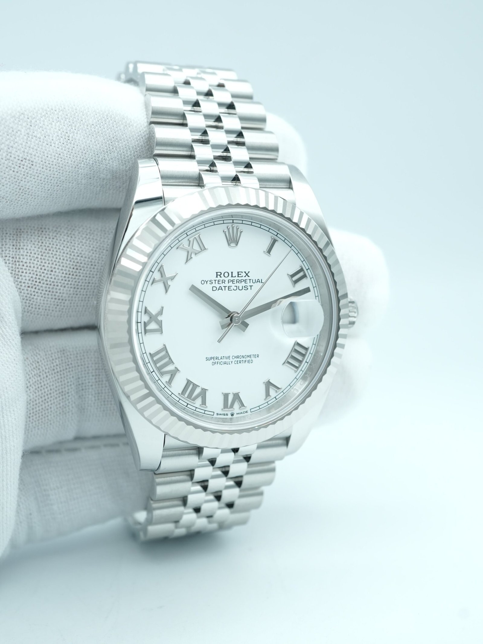 Rolex Datejust 41 mm / White Roman – Jubilee – Bild 4