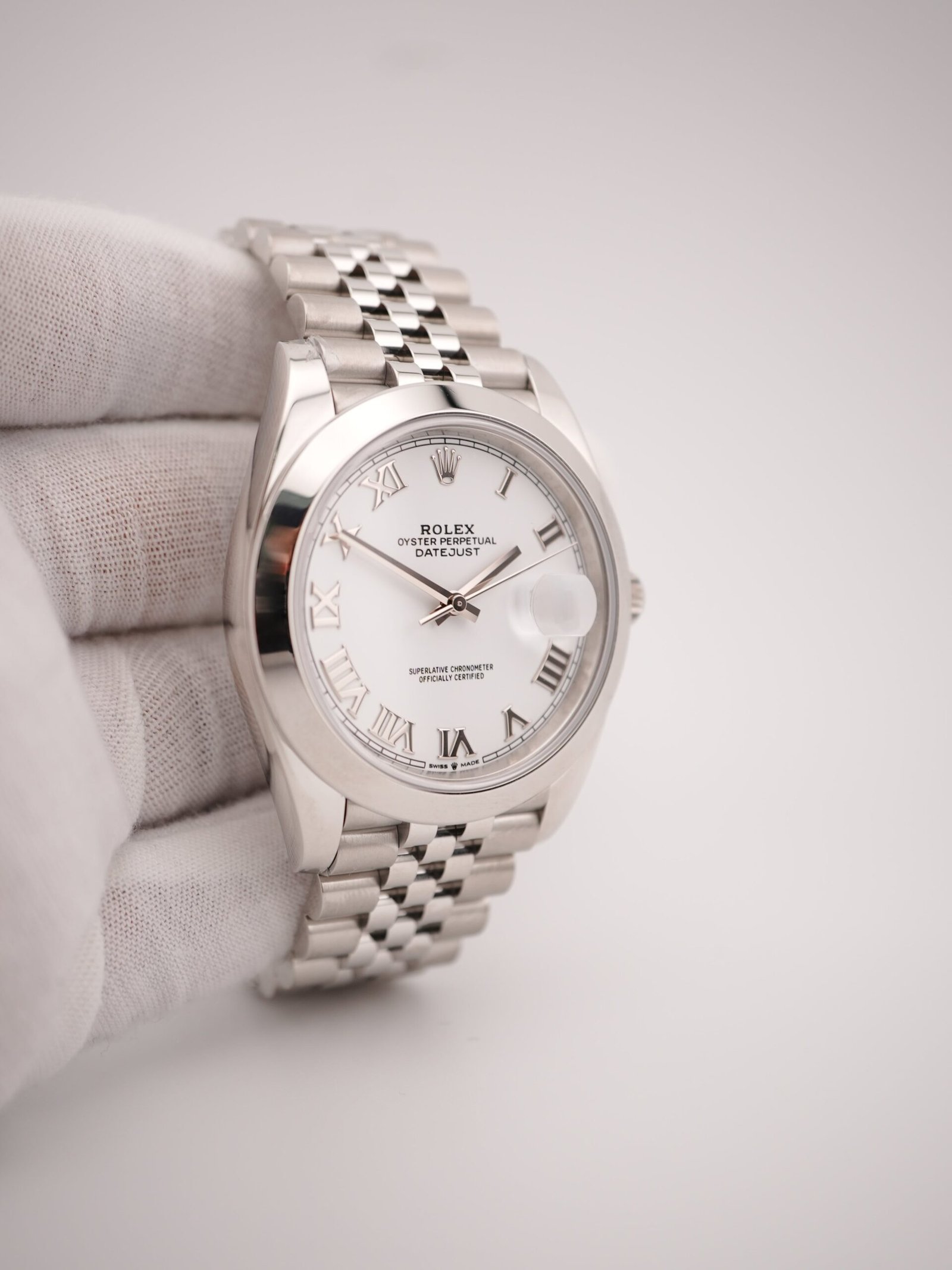 Rolex Datejust 41 mm / White Roman – Jubilee – Bild 4