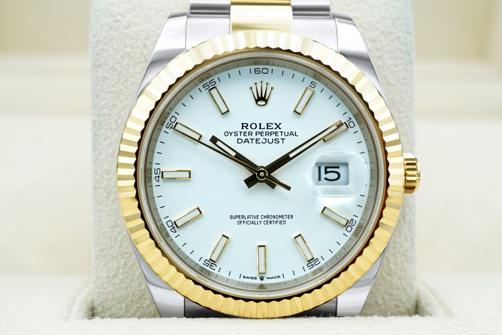Rolex Datejust 41 mm / White – Oyster – Bild 4