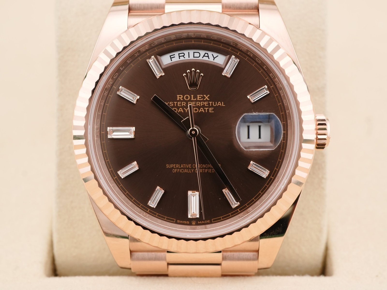 Rolex Day-Date 40 mm / Chocolate – President – Bild 3