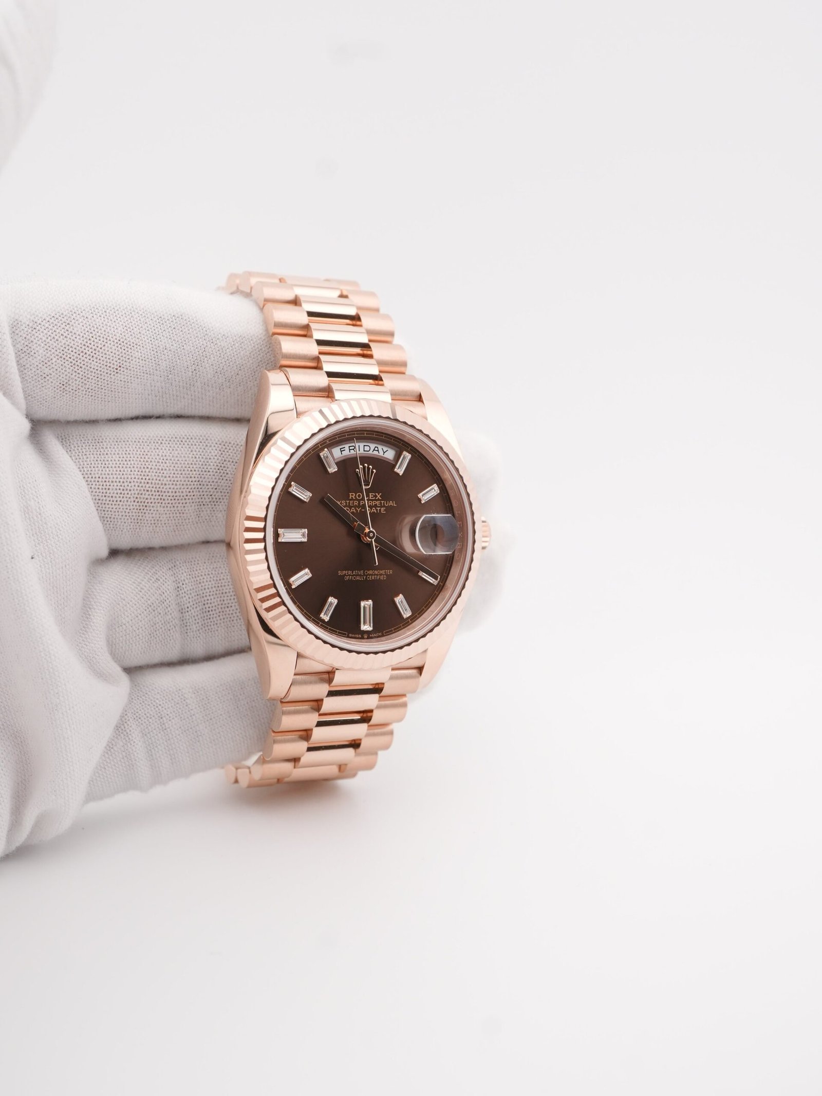 Rolex Day-Date 40 mm / Chocolate – President – Bild 4
