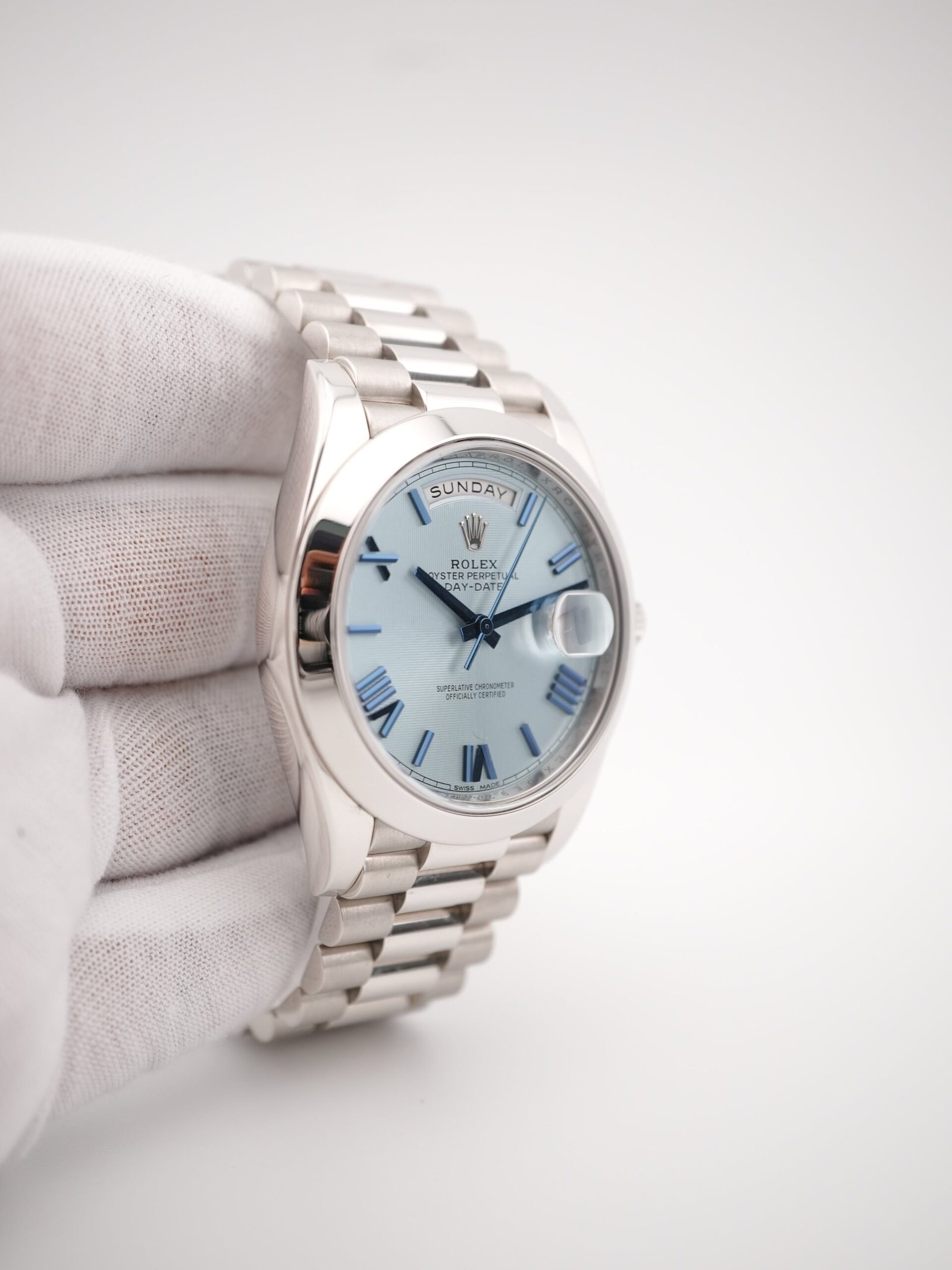 Rolex Day-Date 40 mm / Ice Blue – President – Bild 4