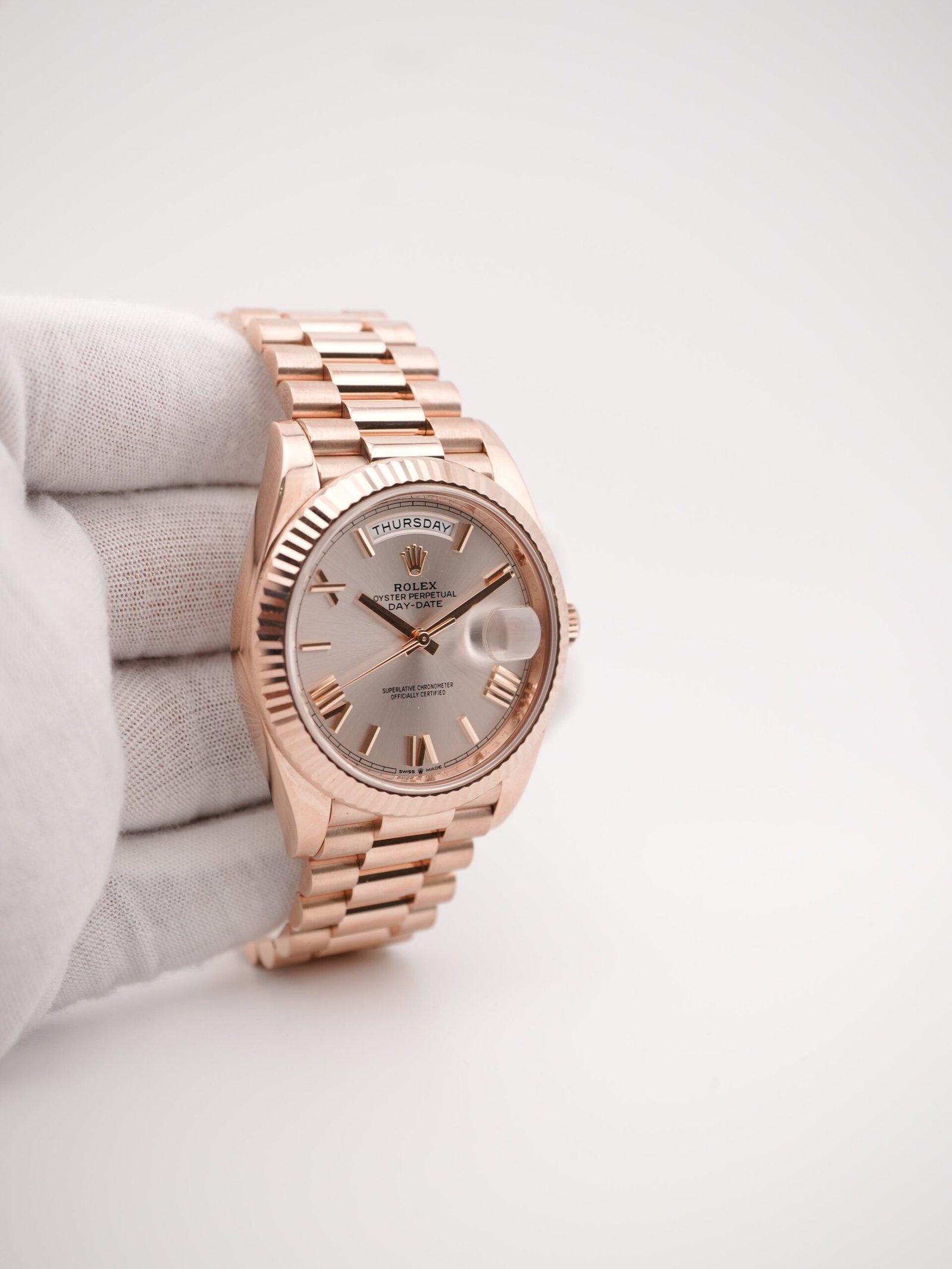 Rolex Day-Date 40 mm / Sundust Roman – President – Bild 4