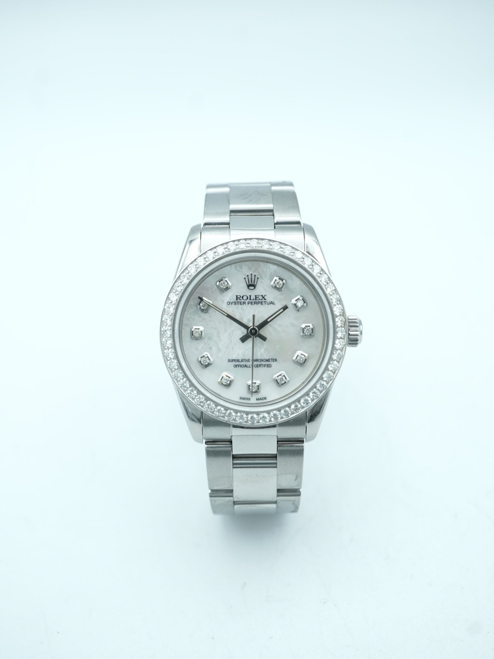 Rolex Oyster Perpetual 31 mm / Silver Diamond – Oyster – Bild 4