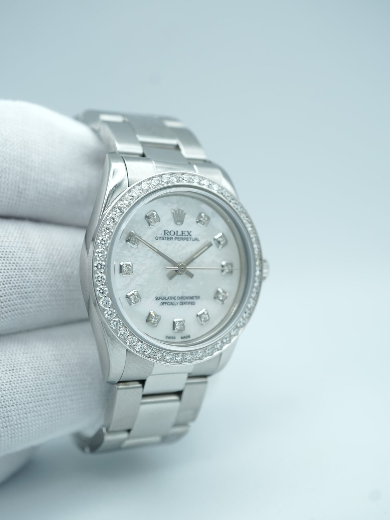 Rolex Oyster Perpetual 31 mm / Silver Diamond – Oyster – Bild 5